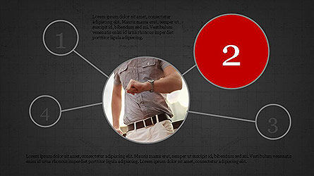 Cercles et rayons, Diapositive 9, 04116, Formes — PoweredTemplate.com