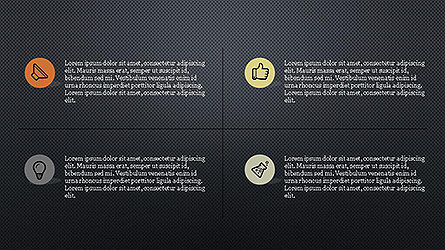 Feuille de route avec des icônes, Diapositive 15, 04121, Modèles commerciaux — PoweredTemplate.com