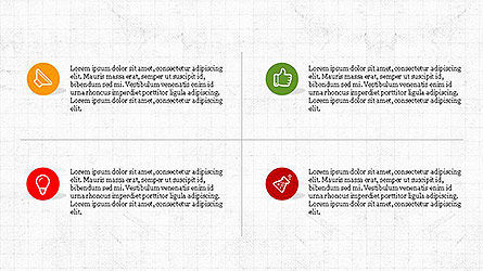 Feuille de route avec des icônes, Diapositive 7, 04121, Modèles commerciaux — PoweredTemplate.com