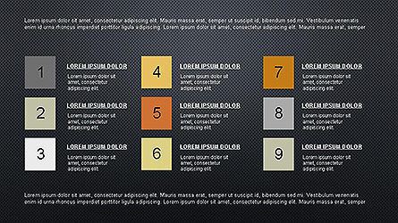 Colorful Options and Diagrams, Slide 11, 04127, Presentation Templates — PoweredTemplate.com