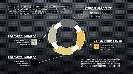 Options et diagrammes colorés, Diapositive 12, 04127, Modèles de présentations — PoweredTemplate.com