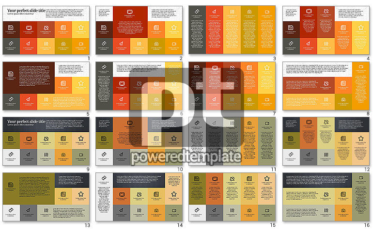 Grid lay-out brochure presentatie in platte ontwerp