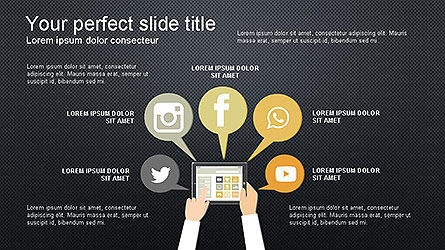 Template Presentasi Monetisasi Media Sosial, Slide 12, 04134, Templat Presentasi — PoweredTemplate.com