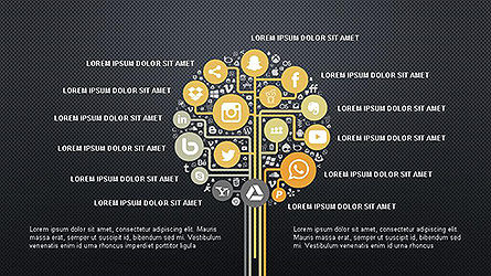 Plantilla de presentación de monetización de medios sociales, Diapositiva 9, 04134, Plantillas de presentación — PoweredTemplate.com