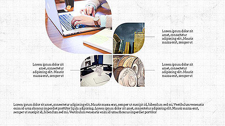 Petal stijl diagram, PowerPoint-sjabloon, 04137, Presentatie Templates — PoweredTemplate.com
