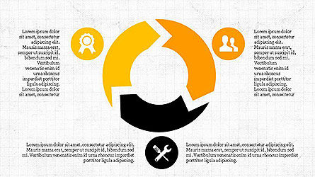 Schéma de diagramme de gestion de projet, Diapositive 6, 04138, Formes — PoweredTemplate.com