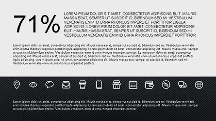 Grid layout apresentação modelo com ícones, Deslizar 15, 04144, Ícones — PoweredTemplate.com