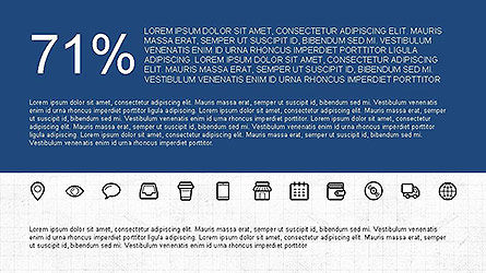 Diseño de cuadrícula presentación plantilla con iconos, Diapositiva 7, 04144, Iconos — PoweredTemplate.com