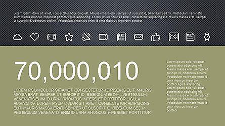 Diseño de cuadrícula presentación plantilla con iconos, Diapositiva 9, 04144, Iconos — PoweredTemplate.com
