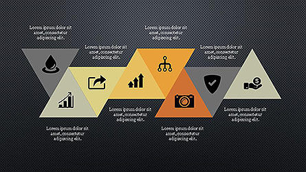 Concept des étapes du projet, Diapositive 12, 04145, Schémas d'étapes — PoweredTemplate.com