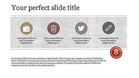 Infograhics informe con iconos, Diapositiva 8, 04157, Plantillas de presentación — PoweredTemplate.com