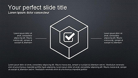 Icone minimale modello di presentazione, Slide 2, 04159, icone — PoweredTemplate.com