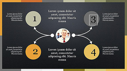 Modèle de présentation des options colorées, Diapositive 12, 04161, Schémas de procédés — PoweredTemplate.com