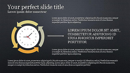 Colorati diagrammi di processo circolari, Slide 13, 04163, Grafici a Torta — PoweredTemplate.com