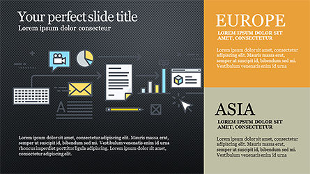 Business in Action Presentation Template, Slide 14, 04164, Presentation Templates — PoweredTemplate.com