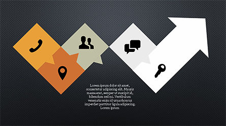 Concepto de presentación de etapas y procesos, Diapositiva 11, 04167, Diagramas de proceso — PoweredTemplate.com
