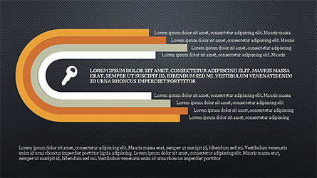 스테이지 및 프로세스 표현 컨셉, 슬라이드 14, 04167, 프로세스 도표 — PoweredTemplate.com