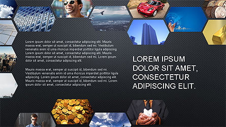 Plantilla de presentación hexagonal, Diapositiva 12, 04170, Modelos de negocios — PoweredTemplate.com