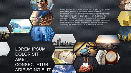 Plantilla de presentación hexagonal, Diapositiva 14, 04170, Modelos de negocios — PoweredTemplate.com