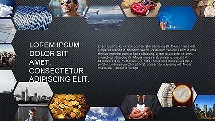Plantilla de presentación hexagonal, Diapositiva 15, 04170, Modelos de negocios — PoweredTemplate.com