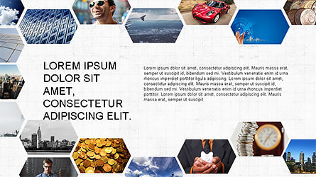 Plantilla de presentación hexagonal, Diapositiva 7, 04170, Modelos de negocios — PoweredTemplate.com