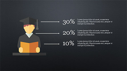 Lifestyle presentatie infographic, Dia 13, 04175, Figuren — PoweredTemplate.com