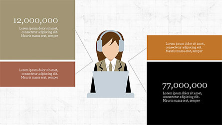Lifestyle presentatie infographic, Dia 6, 04175, Figuren — PoweredTemplate.com