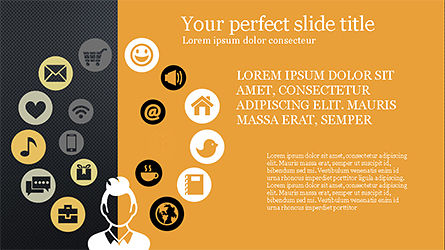Presentación de estilo de vida infográfico, Diapositiva 9, 04175, Formas — PoweredTemplate.com