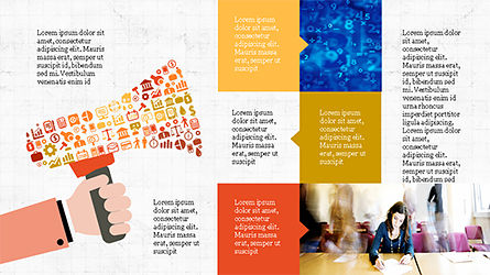 Modèle de présentation d'éducation en style de disposition de grille, Diapositive 6, 04177, Graphiques et schémas pédagogiques — PoweredTemplate.com