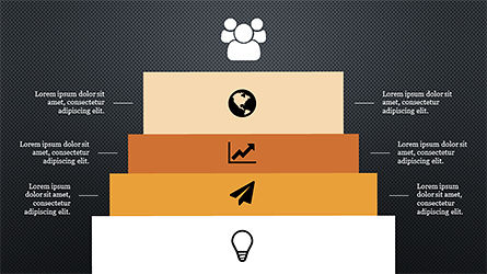 オプションとステージのコンセプト, スライド 13, 04179, 段階図 — PoweredTemplate.com