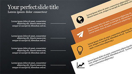 Concept d'options et d'étapes, Diapositive 9, 04179, Schémas d'étapes — PoweredTemplate.com