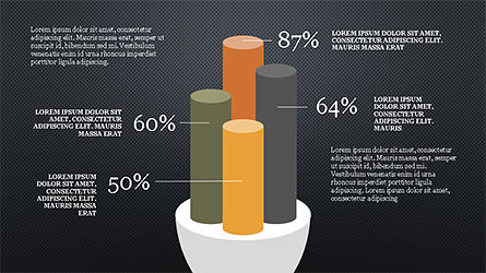 Conceitos do diagrama de cilindro, Deslizar 8, 04180, Modelos de Negócio — PoweredTemplate.com