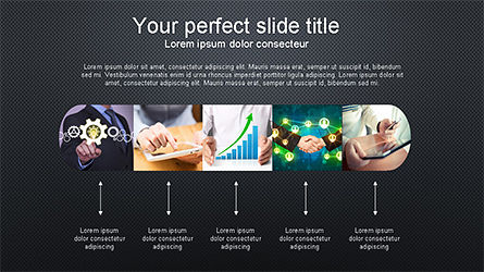 Concept d'options et de photos, Diapositive 10, 04182, Schémas d'étapes — PoweredTemplate.com