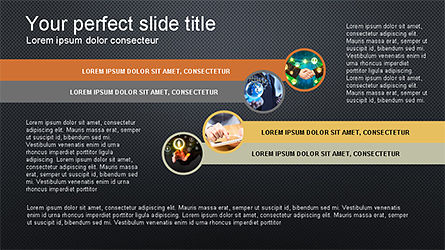 옵션 및 사진 개념, 슬라이드 15, 04182, 단계 도표 — PoweredTemplate.com