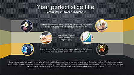 Concept d'options et de photos, Diapositive 9, 04182, Schémas d'étapes — PoweredTemplate.com