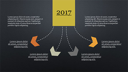 Concepto de línea de tiempo de Chevron, Diapositiva 12, 04186, Timelines & Calendars — PoweredTemplate.com