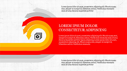 Opciones redondeadas, Diapositiva 3, 04188, Formas — PoweredTemplate.com