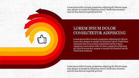 Opciones redondeadas, Diapositiva 5, 04188, Formas — PoweredTemplate.com