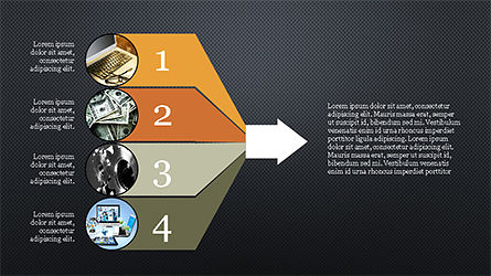 플랫 디자인의 피치 데크, 슬라이드 14, 04190, 프레젠테이션 템플릿 — PoweredTemplate.com