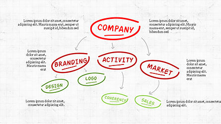 Bedrijfs succes org chart, Dia 3, 04195, Organisatorische Grafieken — PoweredTemplate.com