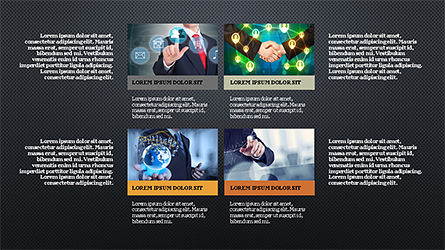 Agenda stijl slide deck, Dia 13, 04198, Presentatie Templates — PoweredTemplate.com
