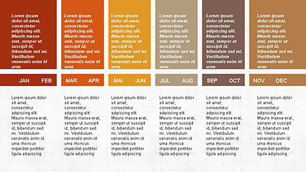 Roadmap concept diagram, Dia 7, 04200, Timelines & Calendars — PoweredTemplate.com