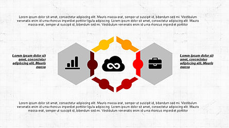 Proceso con la cubierta de diapositivas de iconos, Diapositiva 3, 04203, Iconos — PoweredTemplate.com