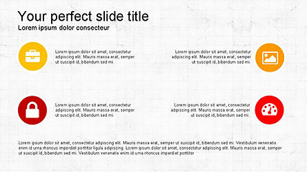 Processus avec icônes slide deck, Diapositive 5, 04203, Icônes — PoweredTemplate.com