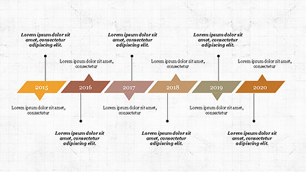 Timeline Report Concept, PowerPoint Template, 04208, Stage Diagrams — PoweredTemplate.com