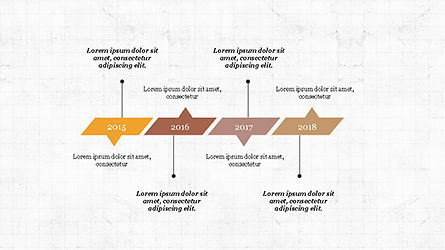 Tijdlijnrapport concept, Dia 3, 04208, Stage diagrams — PoweredTemplate.com