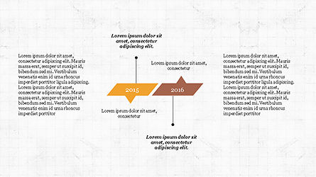 Concept de rapport chronologique, Diapositive 5, 04208, Schémas d'étapes — PoweredTemplate.com
