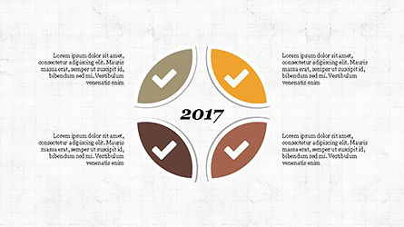 Concept de rapport chronologique, Diapositive 7, 04208, Schémas d'étapes — PoweredTemplate.com