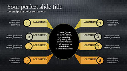 アジェンダとオプション, スライド 14, 04209, 段階図 — PoweredTemplate.com