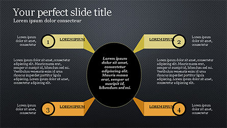 의제 및 옵션, 슬라이드 9, 04209, 단계 도표 — PoweredTemplate.com